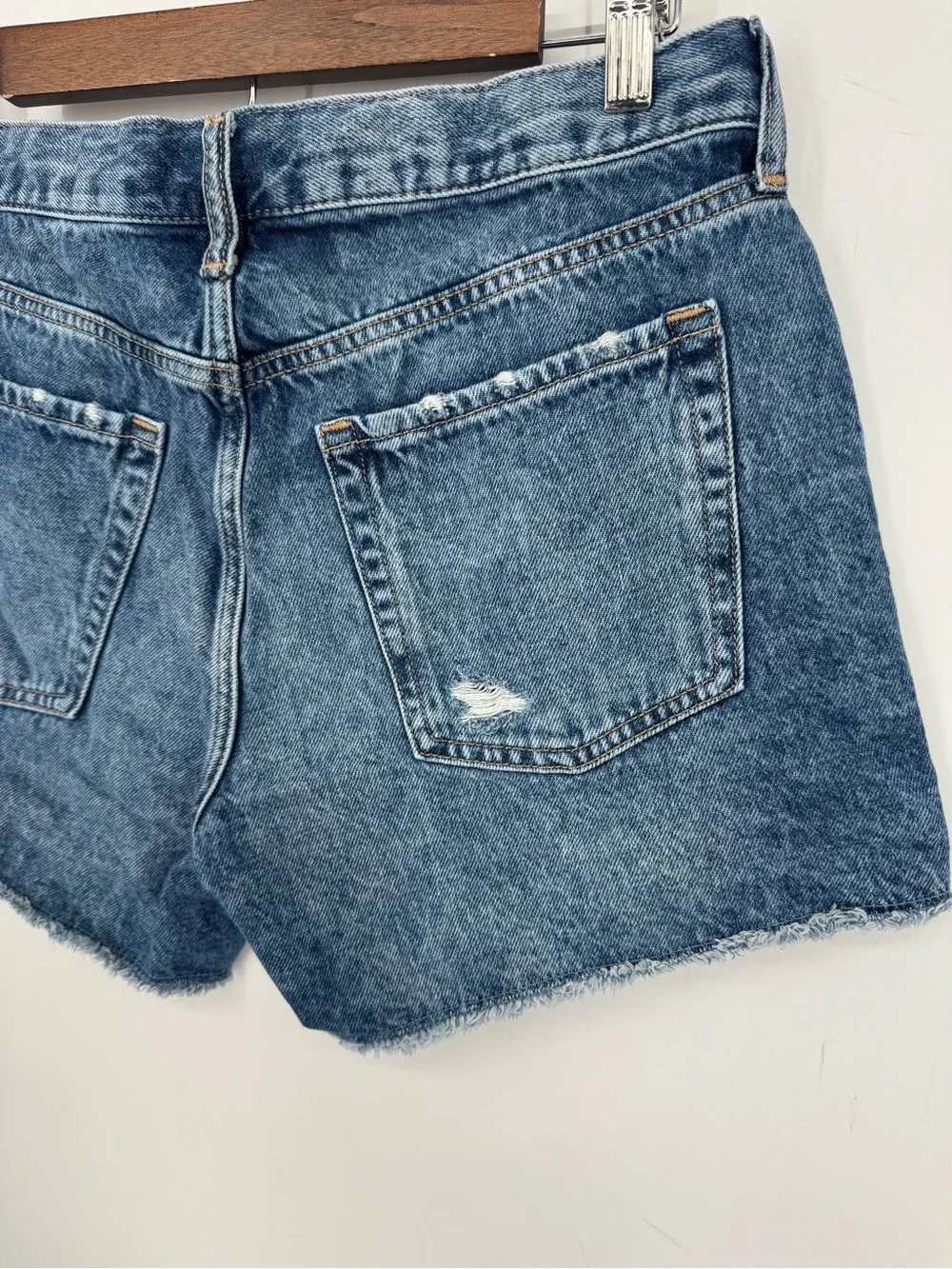 GAP Kids Distressed Low Stride Denim Shorts Size 14 Plus GIRLS 100% Cotton
